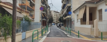 Συνεχίζονται οι εργασίες κατασκευής δικτύου πεζοδρόμων και ποδηλατικών διαδρομών του Δήμου Λαρισαίων